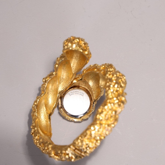 Vintage Trifari Johnathan Bailey For Clamper Lady Watch Bracelet Bangle - Picture 3 of 6